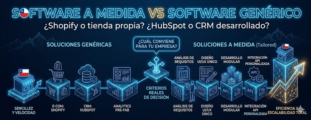 Software a medida vs software genérico: ¿cuál conviene para tu empresa?